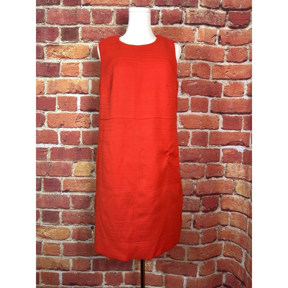 Tommy Hilfiger Women's Size 10‎ Sheath Dress Orange Knee Length Casual